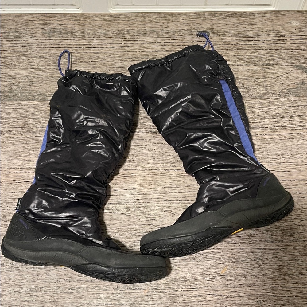MERRELL PRIMALOFT FROST GLOVE VIBRAM WATERPROOF‎ BOOTS BLACK & PURPLE SZ 7.5